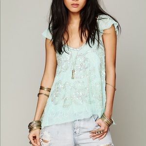 Free People Tristan’s Treasure Woven Top